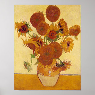 Van Gogh Sunwers (F454) Vintage Fine Art Poster