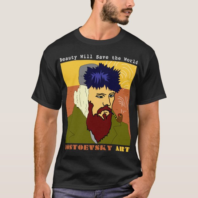 Van Gogh svart skjorta T-shirt (Framsida)