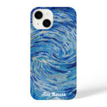 Van Gogh Swirling Blå himmel - Anpassadet