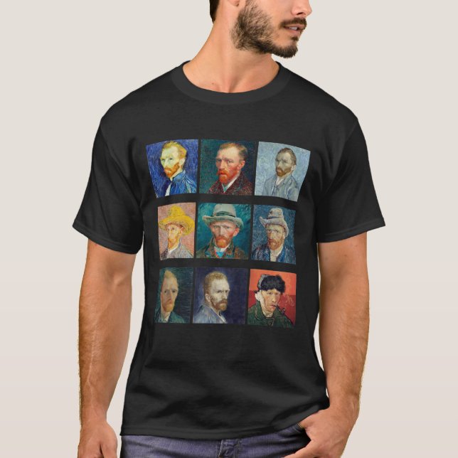 Van Gogh T-Shirt | Van Gogh Self-Porträtt Tee (Framsida)