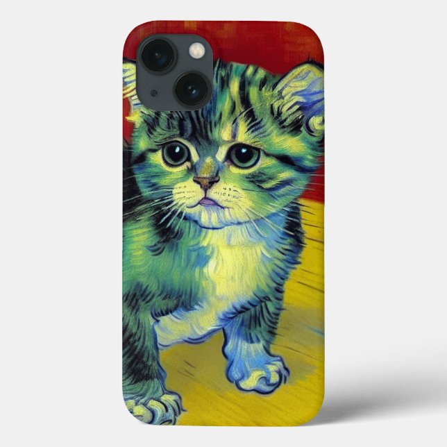 Van Gogh Tabby katt (Baksida)
