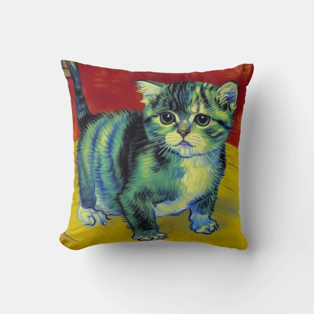 Van Gogh Tabby katt Kudde (Framsida)