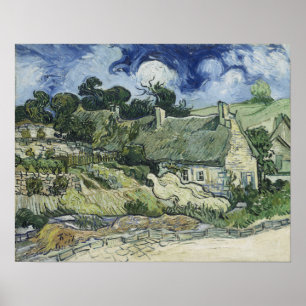 Van Gogh - Tågburkar i Cordeville Poster