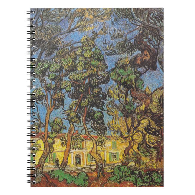 Van Gogh Tallgranar - Klassisk Trädgårdskonst Anteckningsbok (Framsidan)
