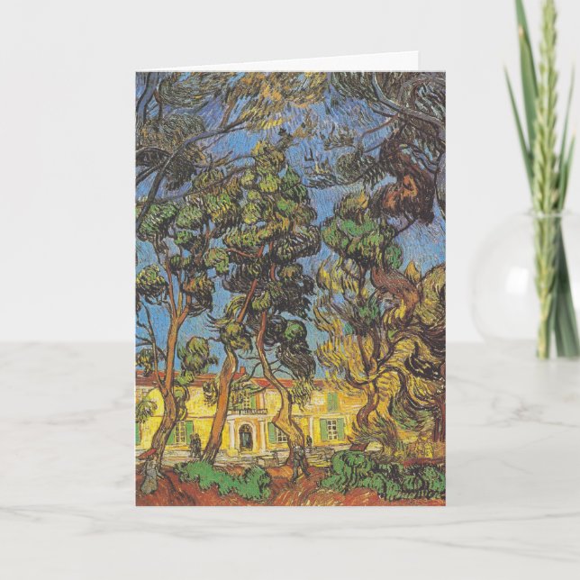 Van Gogh Tallgranar - Klassisk Trädgårdskonst Kort (Framsida)