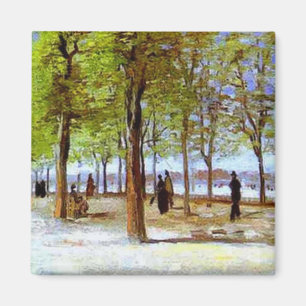 Van Gogh: Terrace i Luxemburg Garden Magnet