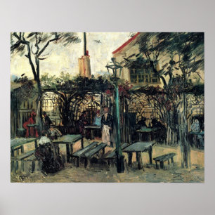 Van Gogh - Terrace på en kafé på Montmartre Poster