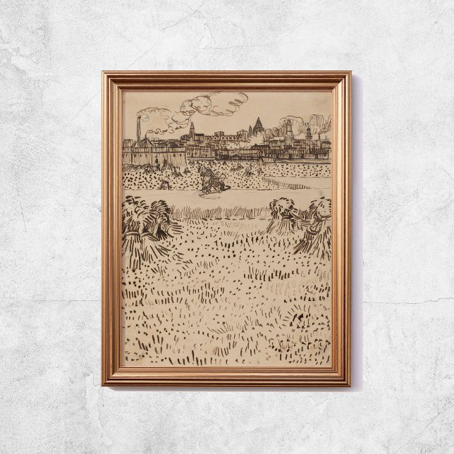 Van Gogh the Harvest Sketches Poster (Van Gogh The Harvest Sketches Poster
)