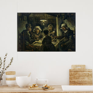 Van Gogh The Potato Eaters Fina Konst Poster