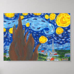 Van Gogh, The Starry Nght Print, Value, Poster