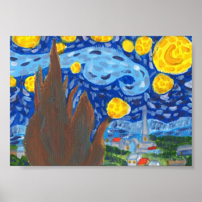 Van Gogh, The Starry Nght Print, Value, Poster (Framsidan)