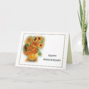 Van Gogh, tolv solblommor lycklig-årsdag Kort
