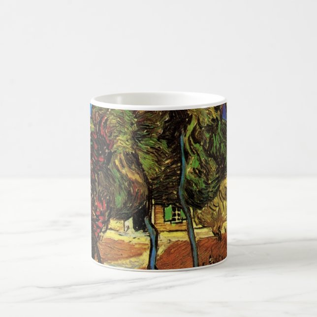 Van Gogh Träd i Garden, Saint Paul Hospital Kaffemugg (Center)