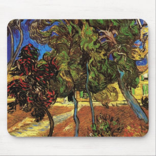 Van Gogh Träd i Garden, Saint Paul Hospital Musmatta