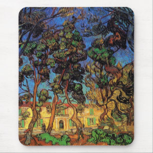 Van Gogh Träd i Garden, Saint Paul Hospital Musmatta