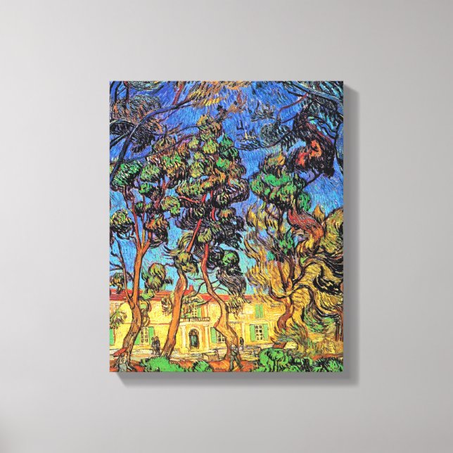 Van Gogh - Träd i S:t Paul-sjukhusets trädgård Canvastryck (Framsida)