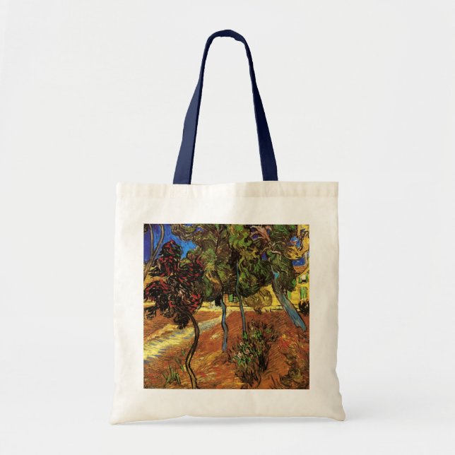 Van Gogh Träd i trädgården, Saint Paul-sjukhuset Tygkasse (Framsidan)