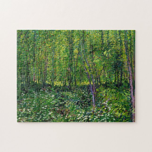 Van Gogh Träd och undertillväxt Pussel (Horisontell)