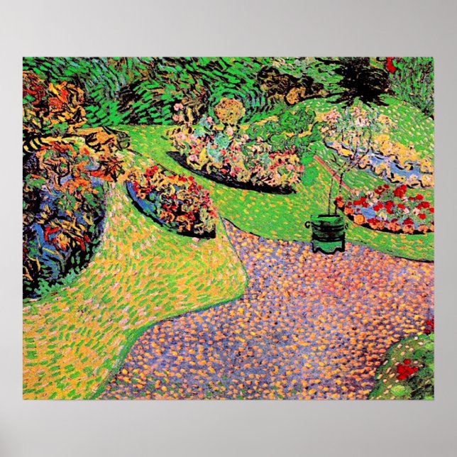 Van Gogh - Trädgård i Auvers, Poster (Framsidan)