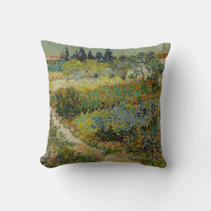Van Gogh-trädgården i Arles Blommor Impressionist Kudde