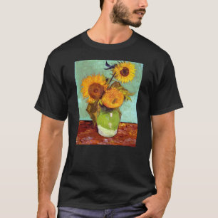 Van Gogh - Tre solrosor i en vas - Finkonst Tröja
