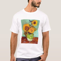 Van Gogh - Tre solrosor i en vas - Finkonst