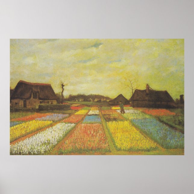 Van Gogh Tulip Fält Bild Skriv ut Poster (Framsidan)