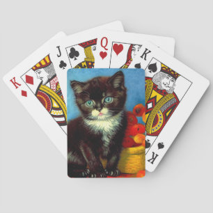 Van Gogh Tuxedo Cat Casinokort
