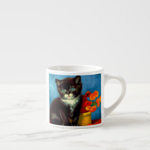 Van Gogh Tuxedo Cat Espressomugg