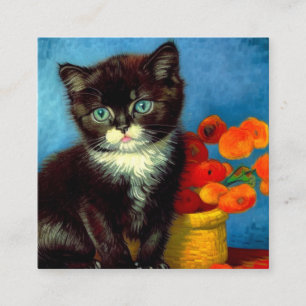 Van Gogh Tuxedo Cat Tilläggskort