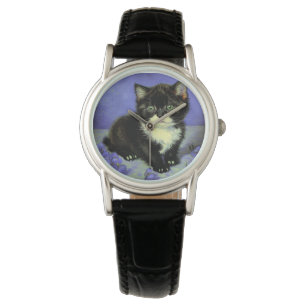 Van Gogh Tuxedo Kitten Armbandsur