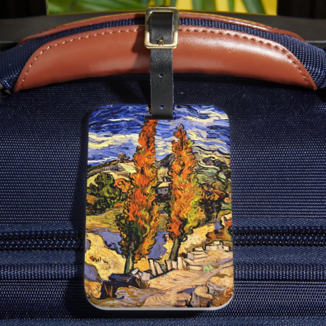 Van Gogh - Två poplars på Backe Bagagebricka (Framsida Insitu 2)