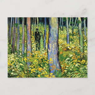 Van Gogh - Undertillväxt med två Figurer Vykort