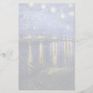 Van Gogh Upptrappningsnatt över Rhône 1888