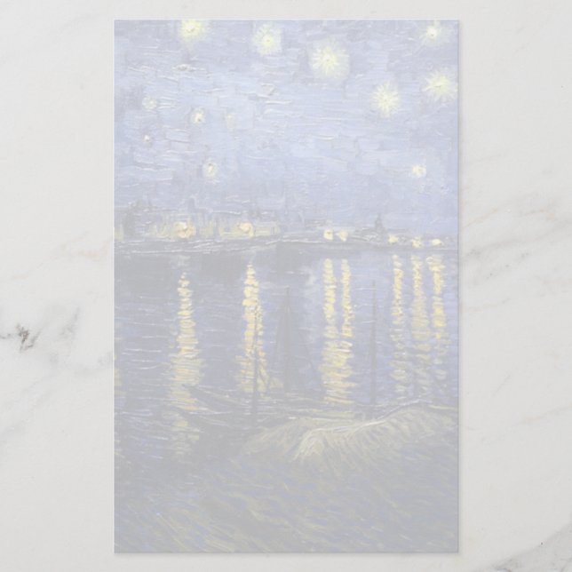 Van Gogh | Upptrappningsnatt över Rhône | 1888 (Framsida)