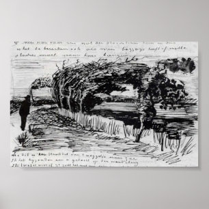 Van Gogh - Väg till Beach Poster