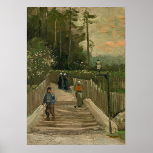 Van Gogh-vägen i Montmartre Poster
