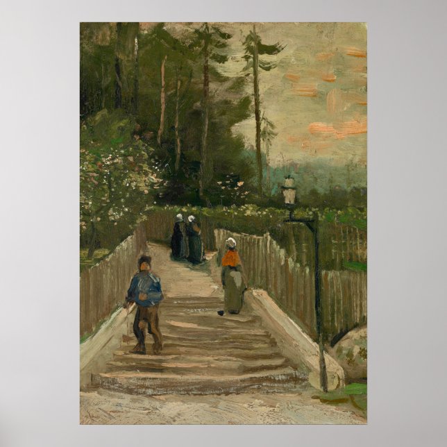 Van Gogh-vägen i Montmartre Poster (Framsidan)