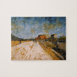 Van Gogh Vägen löper bredvid Paris murar Pussel