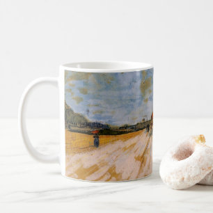 Van Gogh Vägen Löper Längs Med Paris Fästningsmura Kaffemugg