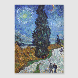 Van Gogh Vägen Med Cypressträd Impressionism