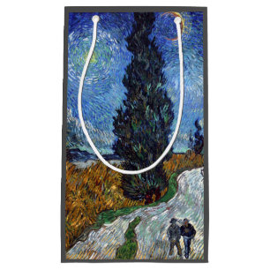 Van Gogh Vägen med Cypressträd Impressionism