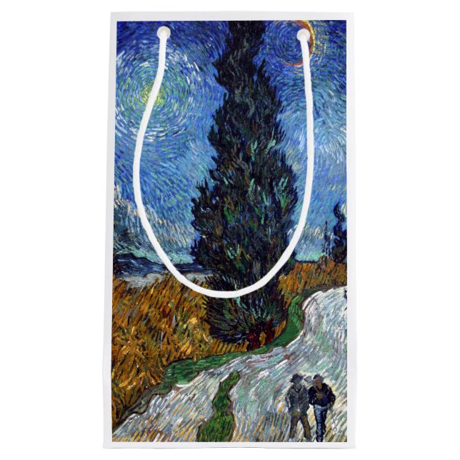 Van Gogh Vägen Med Cypressträd Impressionism (Framsidan)