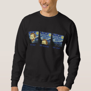 Van Gogh Van Goghing Van Borta Paint Painter Artis Lång Ärmad Tröja