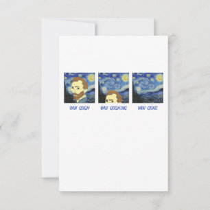 Van Gogh Van Goghing Van Borta Paint Painter Artis Tack Kort