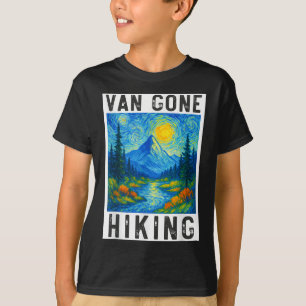Van Gogh vandring, camping berg natur, rolig H T Shirt