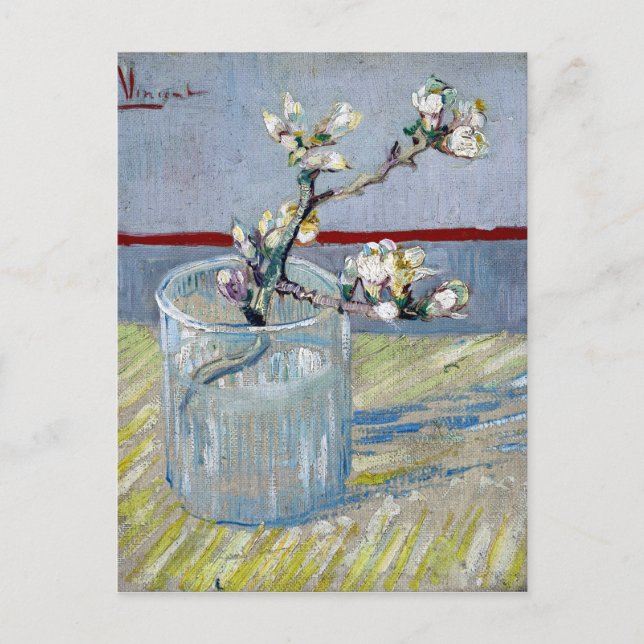 van Gogh Vår Blommar Almond i ett glas Vykort (Framsida)