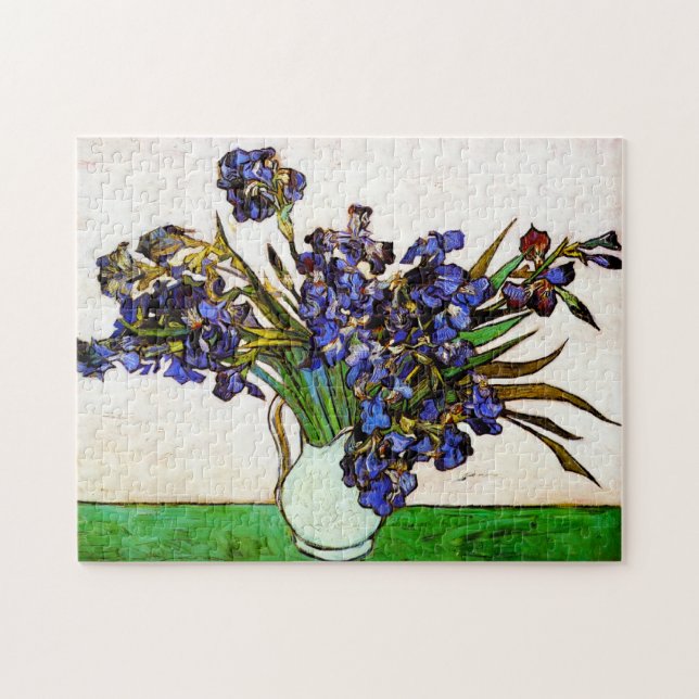 Van Gogh Vas av Irises Puzzle Pussel (Horisontell)