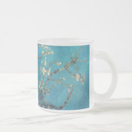Van Gogh Vas Flowers Blommar Peace Kärlek Art Frostad Glasmugg