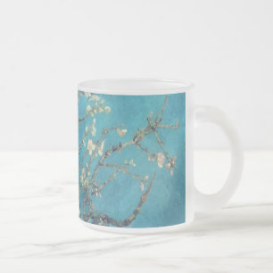 Van Gogh Vas Flowers Blommar Peace Kärlek Art Frostad Glasmugg